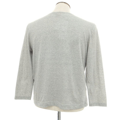 [New] Le Minor Cotton Crew Neck Long Sleeve T-Shirt Grey [3] [Condition Rank N] [Men&