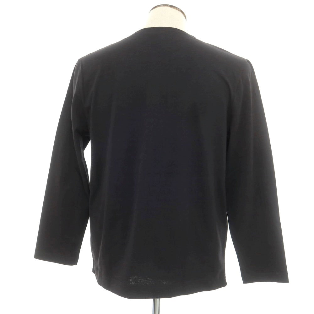 [New] Le Minor Cotton Crew Neck Long Sleeve T-Shirt Black [4] [Condition Rank N] [Men&