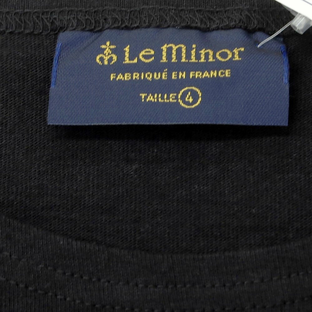 [New] Le Minor Cotton Crew Neck Long Sleeve T-Shirt Black [4] [Condition Rank N] [Men&