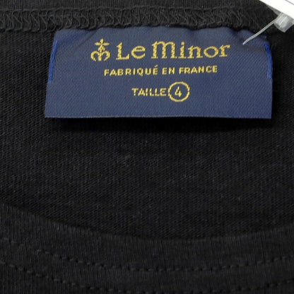 [New] Le Minor Cotton Crew Neck Long Sleeve T-Shirt Black [4] [Condition Rank N] [Men&