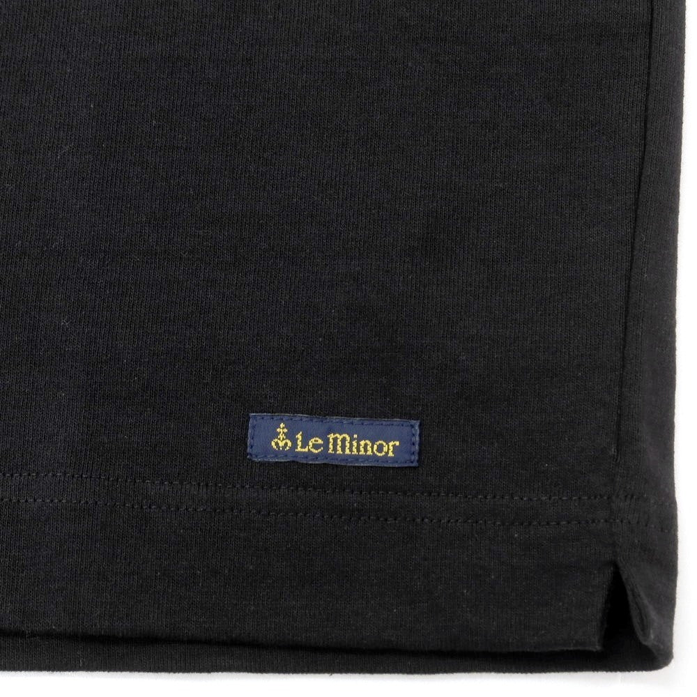[New] Le Minor Cotton Crew Neck Long Sleeve T-Shirt Black [4] [Condition Rank N] [Men&