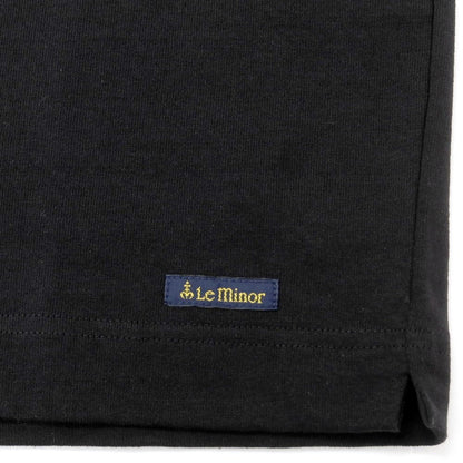 [New] Le Minor Cotton Crew Neck Long Sleeve T-Shirt Black [4] [Condition Rank N] [Men&