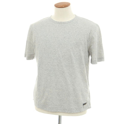 【新品】ルミノア Le Minor コットン クルーネック 半袖Ｔシャツ グレー【 2 】【 状態ランクN 】【 メンズ 】