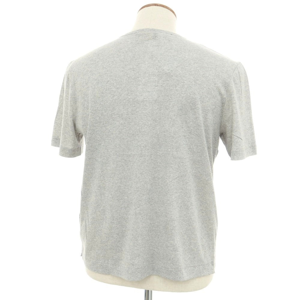 【新品】ルミノア Le Minor コットン クルーネック 半袖Ｔシャツ グレー【 サイズ2 】【 状態ランクN 】【 メンズ 】 [DPD]