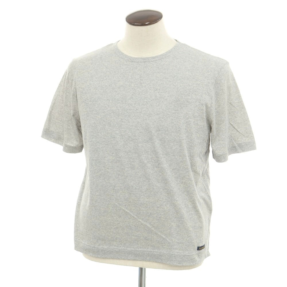 【新品】ルミノア Le Minor コットン クルーネック 半袖Ｔシャツ グレー【 3 】【 状態ランクN 】【 メンズ 】
