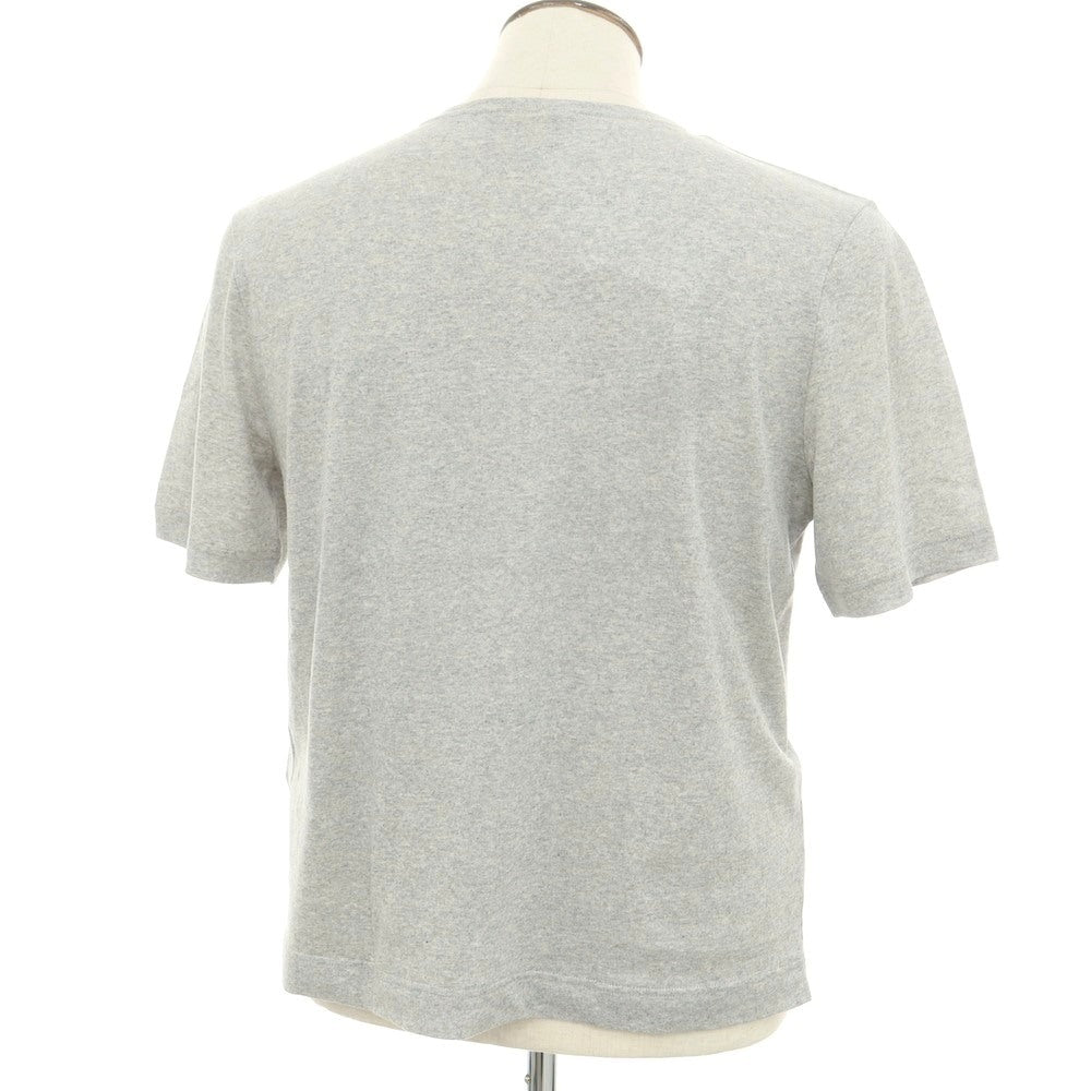 【新品】ルミノア Le Minor コットン クルーネック 半袖Ｔシャツ グレー【 3 】【 状態ランクN 】【 メンズ 】