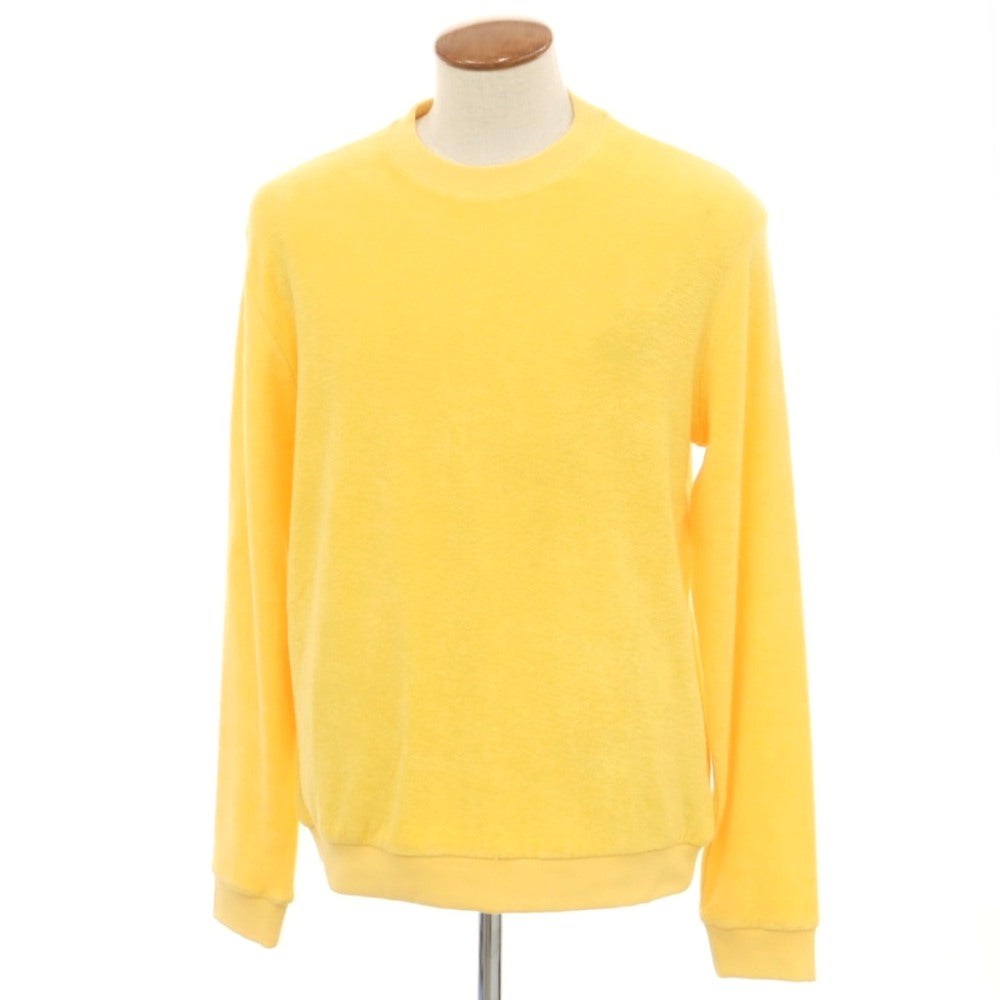 [New Outlet] ZANONE Cotton Pile Crew Neck Sweatshirt Yellow [M] [Condition Rank N-] [Men&