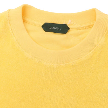 [New Outlet] ZANONE Cotton Pile Crew Neck Sweatshirt Yellow [M] [Condition Rank N-] [Men&