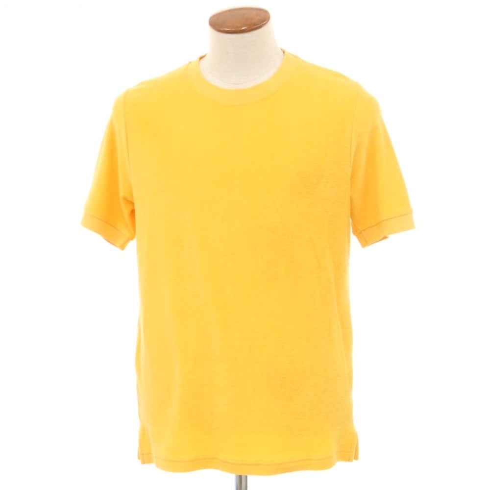[New] ZANONE Cotton pile crew neck short sleeve T-shirt orange yellow [46] [Condition rank N] [Men&