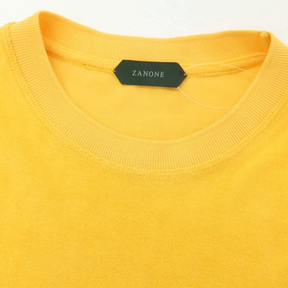 [New] ZANONE Cotton pile crew neck short sleeve T-shirt orange yellow [46] [Condition rank N] [Men&