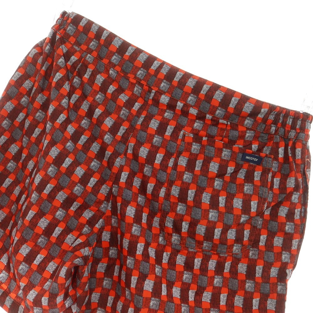 [New] INCOTEX Swimwear Swimsuit Red x Gray [46] [Condition Rank N] [Men&