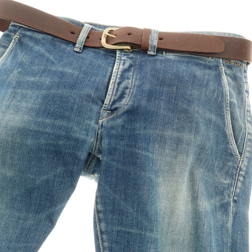 【新品】オフィチーナスローウェア OFFICINA SLOWEAR バケッタレザー ベルト ブラウン【 40/100 】【 状態ランクN 】【 メンズ 】[EPD]