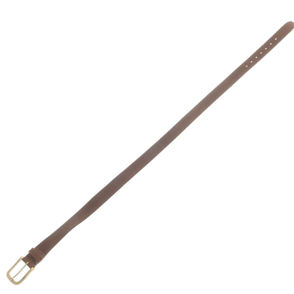 【新品】オフィチーナスローウェア OFFICINA SLOWEAR バケッタレザー ベルト ブラウン【 40/100 】【 状態ランクN 】【 メンズ 】