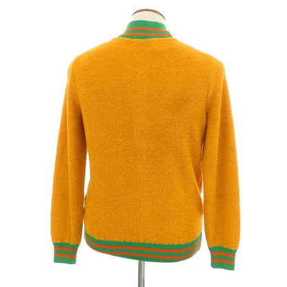 [New] GALLIA Cotton Nylon Knit Blouson Orange x Green [48] [Condition Rank N] [Men&
