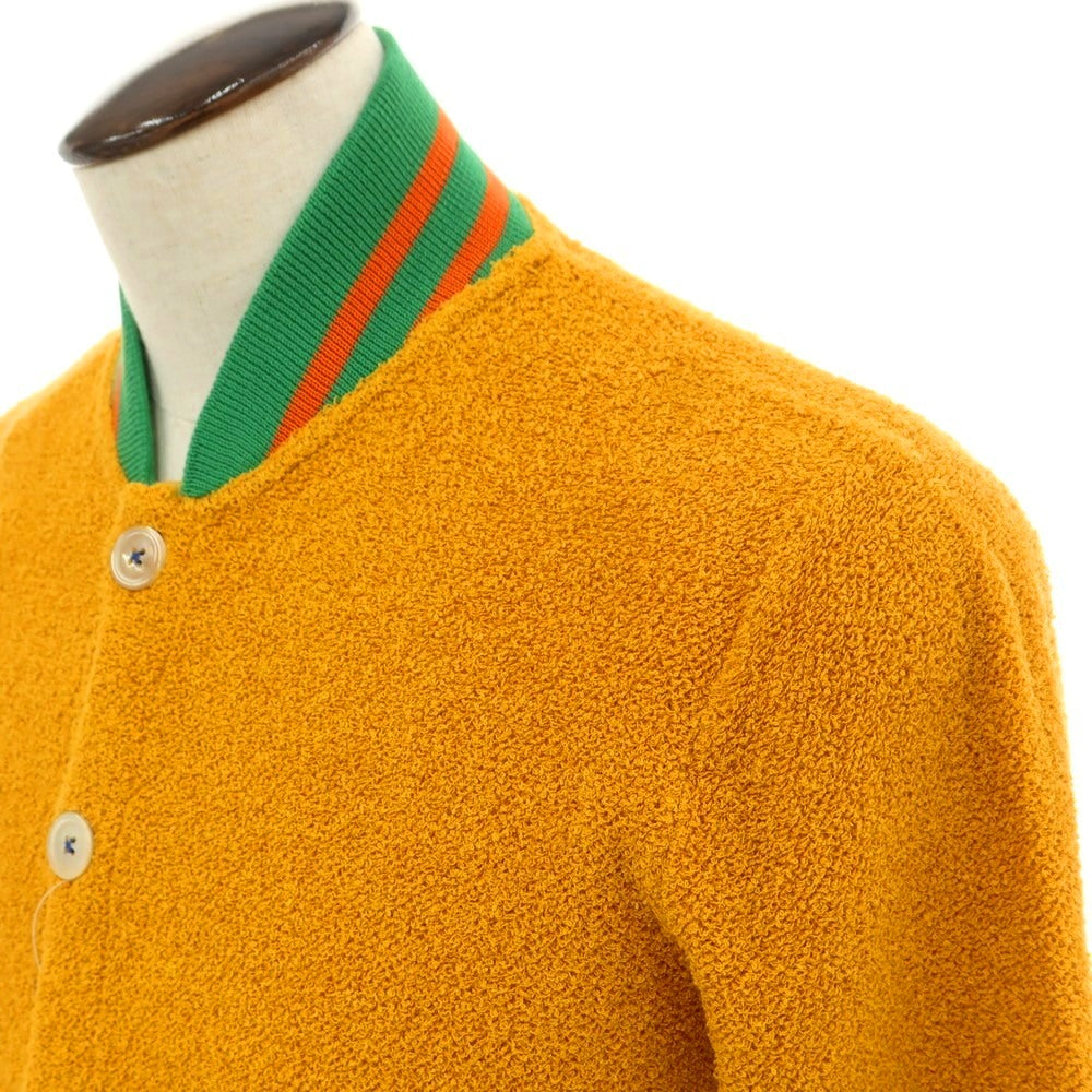 [New] GALLIA Cotton Nylon Knit Blouson Orange x Green [50] [Condition Rank N] [Men&