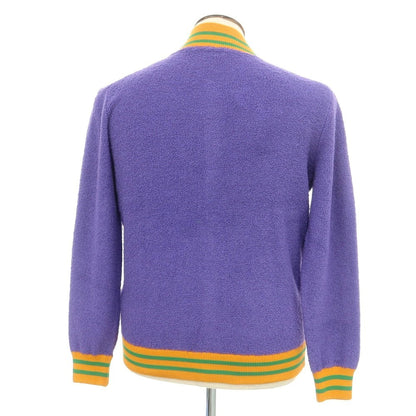 [New] GALLIA Cotton Nylon Knit Blouson Purple x Orange [50] [Condition Rank N] [Men&