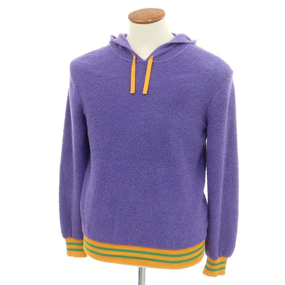 [New] GALLIA Cotton Nylon Knit Hoodie Purple x Orange [46] [Condition Rank N] [Men&