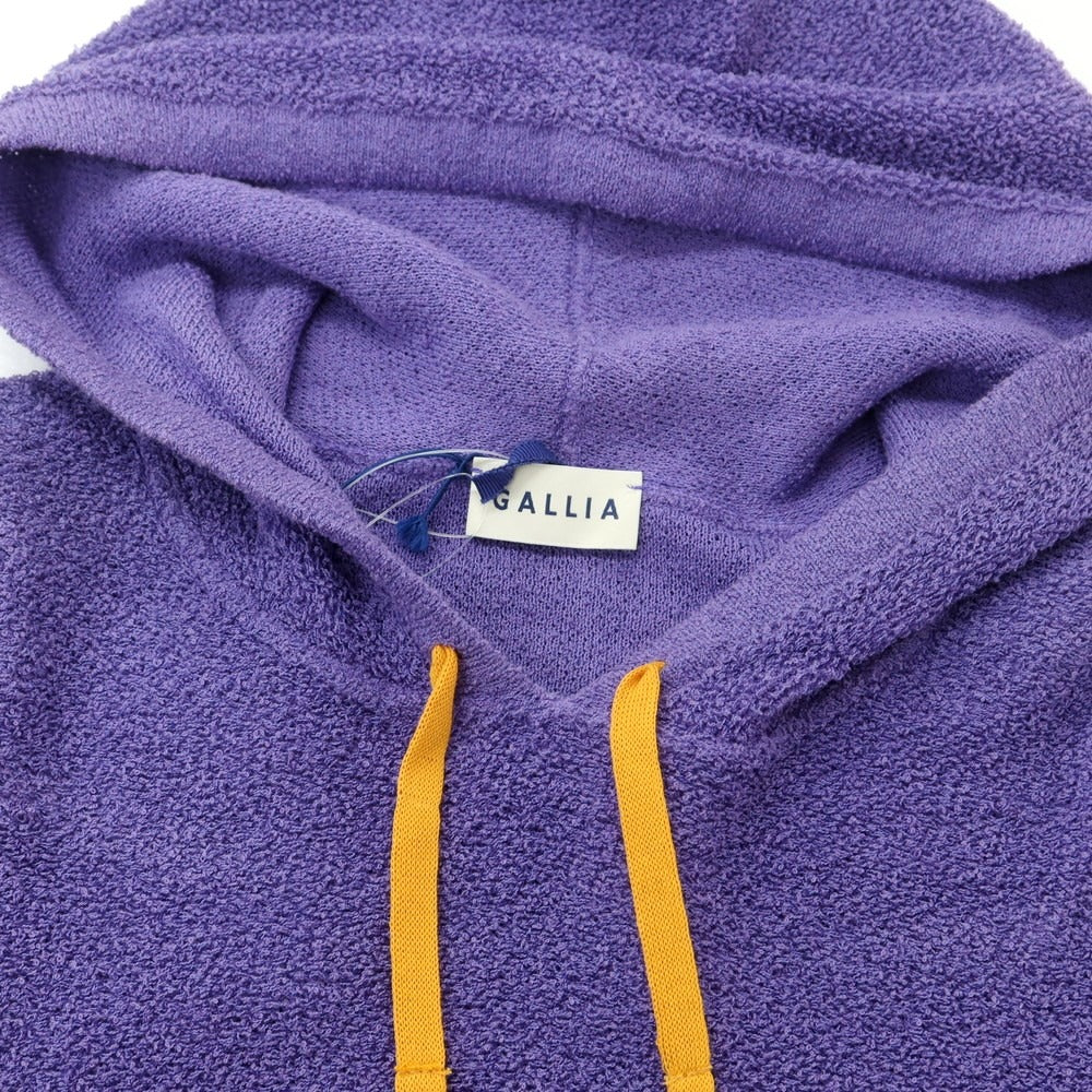 [New] GALLIA Cotton Nylon Knit Hoodie Purple x Orange [46] [Condition Rank N] [Men&