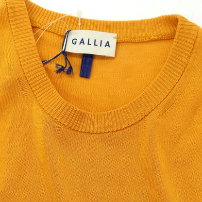 [New] GALLIA High Gauge Cotton Crew Neck Short Sleeve Pullover Knit Light Orange [46] [Condition Rank N] [Men&