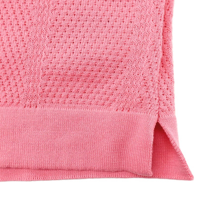 【新品】ガリア GALLIA コットン ニット シャツ型 半袖 カーディガン ピンク【 52 】【 状態ランクN 】【 メンズ 】