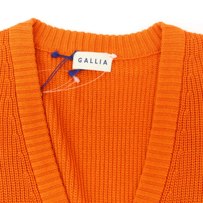 [New] GALLIA Mid-gauge Cotton Knit Cardigan Orange [50] [Condition Rank N] [Men&