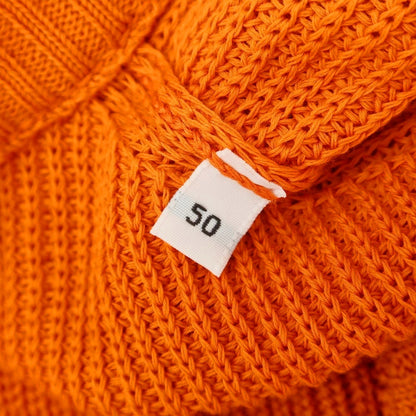 [New] GALLIA Mid-gauge Cotton Knit Cardigan Orange [50] [Condition Rank N] [Men&