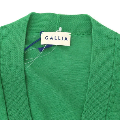 [New] GALLIA High Gauge Cotton Knit Cardigan Green x White [46] [Condition Rank N] [Men&