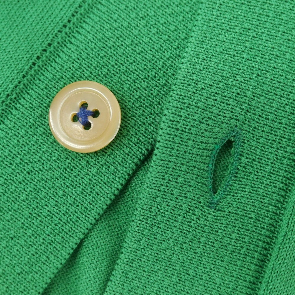 [New] GALLIA High Gauge Cotton Knit Cardigan Green x White [46] [Condition Rank N] [Men&