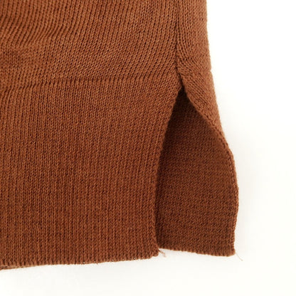 [New] GALLIA High Gauge Cotton Knit Cardigan Brown x Gray [48] [Condition Rank N] [Men&