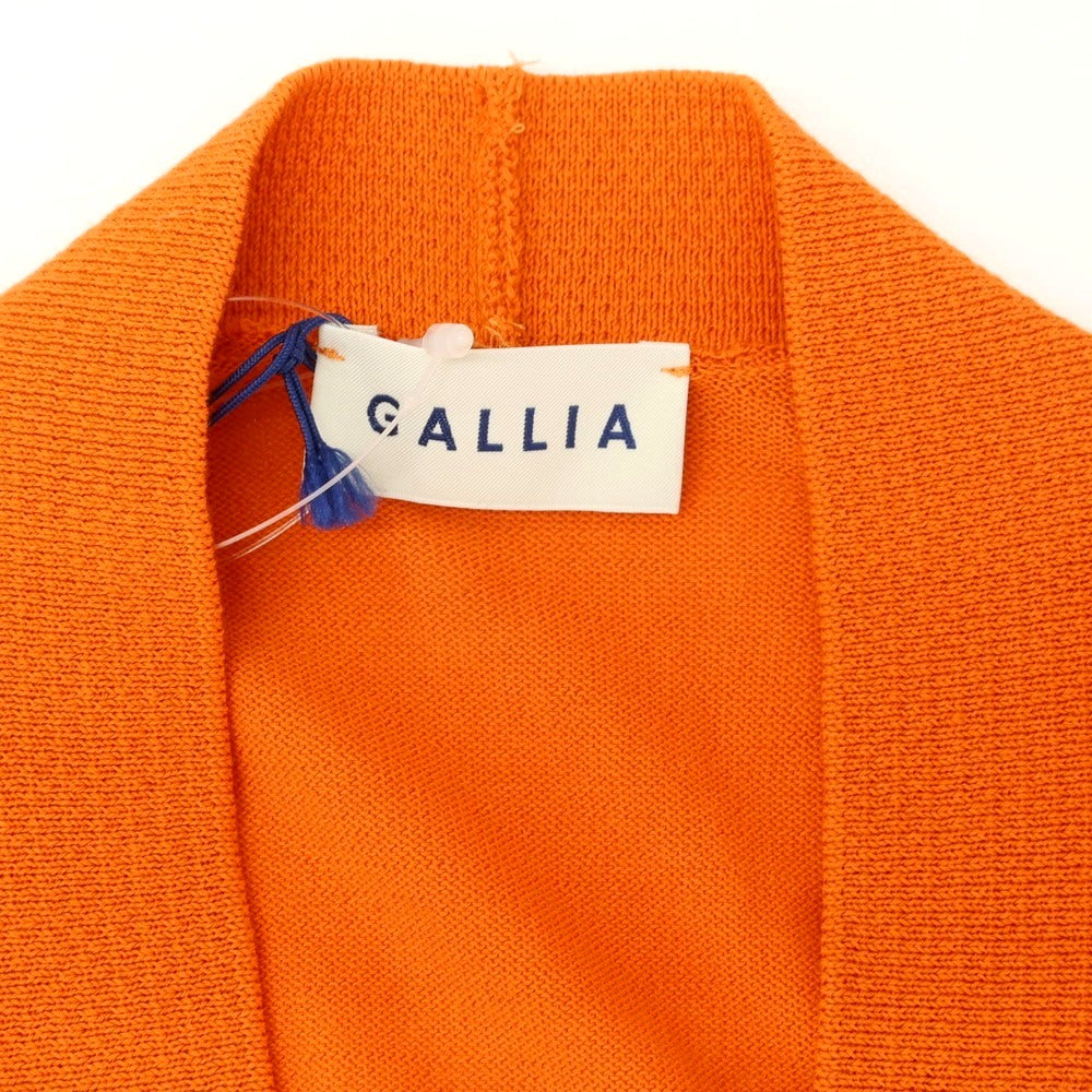 [New] GALLIA High Gauge Cotton Knit Cardigan Orange x White [48] [Condition Rank N] [Men&