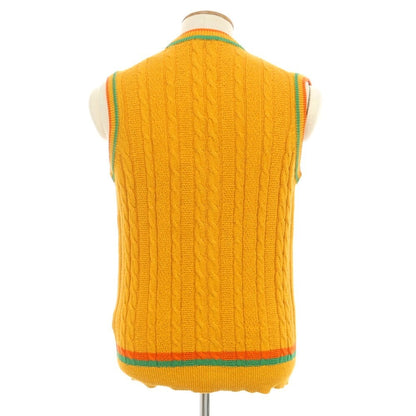 [New] GALLIA Cotton Nylon Knit Vest Orange [48] [Condition Rank N] [Men&