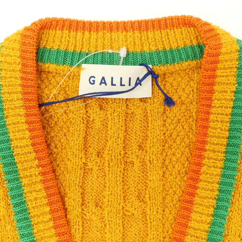 【新品】ガリア GALLIA コットン ナイロン ニットベスト オレンジ系【サイズ48】【 状態ランクN 】【 メンズ 】[EPD]