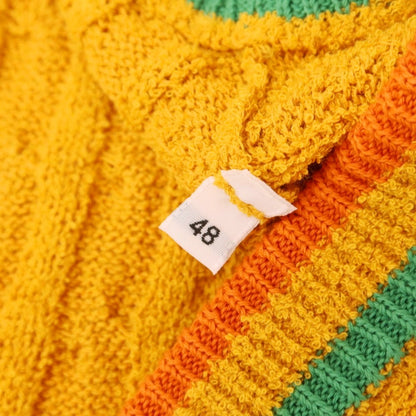 [New] GALLIA Cotton Nylon Knit Vest Orange [48] [Condition Rank N] [Men&