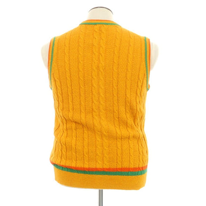 [New] GALLIA Cotton Nylon Knit Vest Orange [50] [Condition Rank N] [Men&