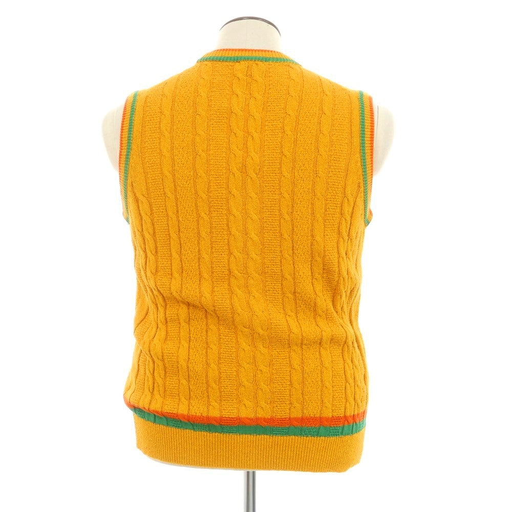 [New] GALLIA Cotton Nylon Knit Vest Orange [50] [Condition Rank N] [Men&
