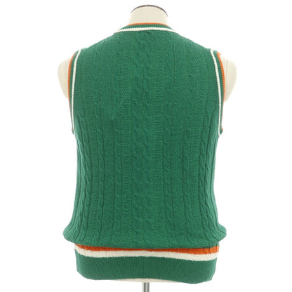 [New] GALLIA Cotton Nylon Knit Vest Green [50] [Condition Rank N] [Men&