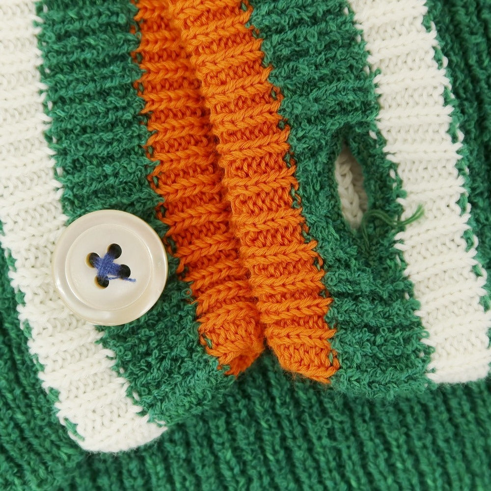 [New] GALLIA Cotton Nylon Knit Vest Green [50] [Condition Rank N] [Men&