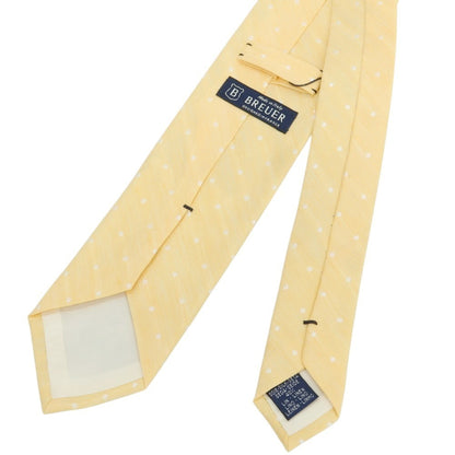 [New] Brewer Silk Linen Polka Dot Tie Light Orange [Condition Rank N] [Men&