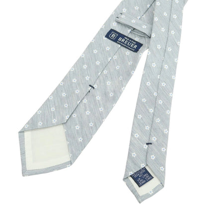 [New] Brewer Silk Linen Small Pattern Necktie Gray [Condition Rank N] [Men&
