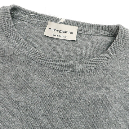 [Used] Morgano high gauge cotton nylon crew neck short sleeve pullover knit grey [46] [Condition rank B] [Men&