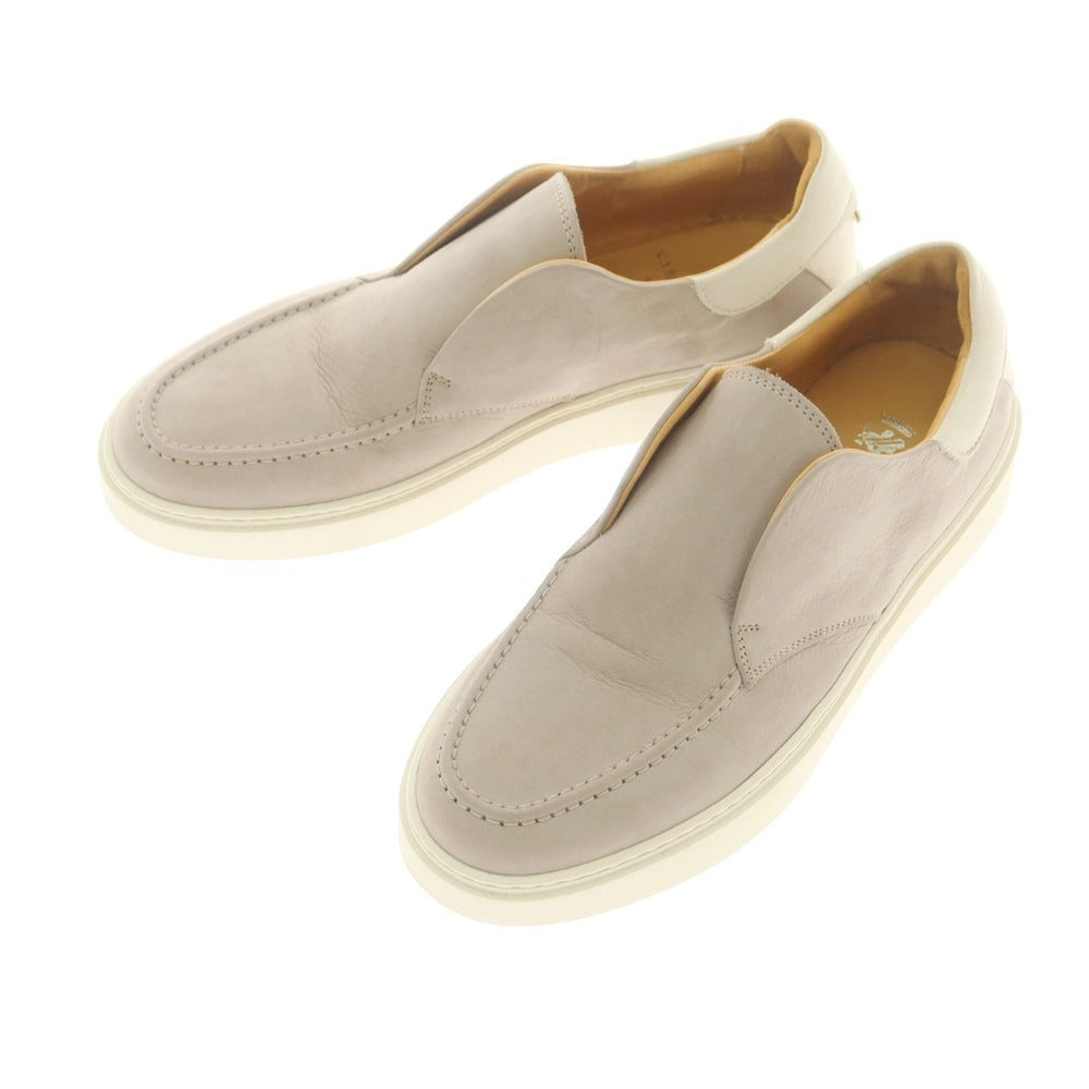 [Used] CAMERLENGO Nubuck Leather Slip-on Sneakers Greige [39] [Condition Rank B] [Men&
