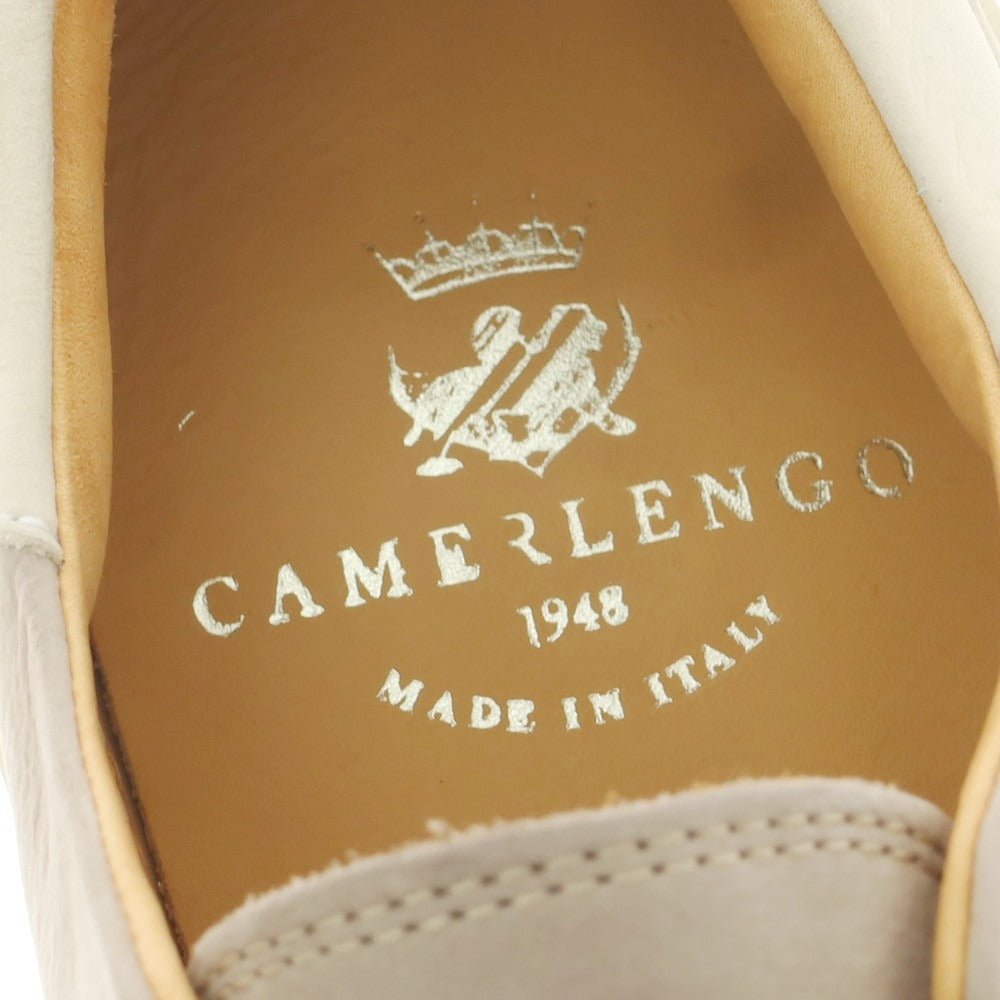 [Used] CAMERLENGO Nubuck Leather Slip-on Sneakers Greige [39] [Condition Rank B] [Men&
