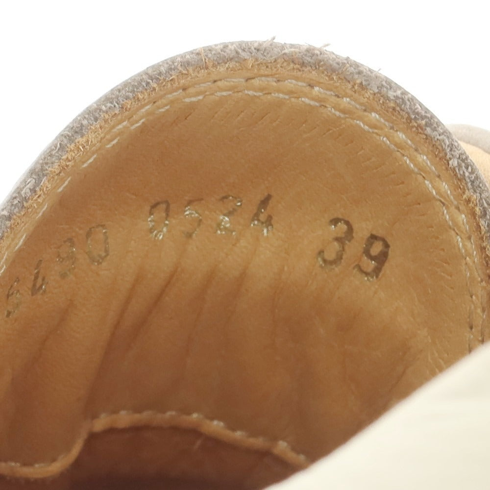 [Used] CAMERLENGO Nubuck Leather Slip-on Sneakers Greige [39] [Condition Rank B] [Men&