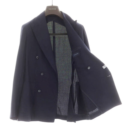 [Used] TAGLIATORE Wool double-breasted tailored jacket, navy [46] [Condition rank B] [Men&