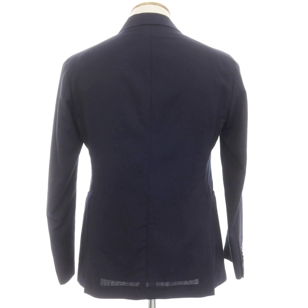 [Used] TAGLIATORE Wool double-breasted tailored jacket, navy [46] [Condition rank B] [Men&
