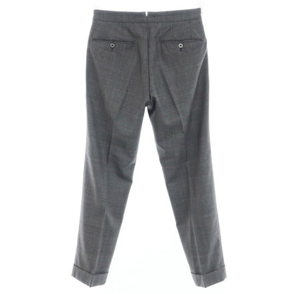 [Used] GTA wool check dress slacks pants, gray x pink [46] [Condition rank B] [Men&
