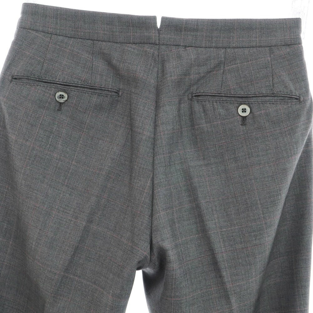 [Used] GTA wool check dress slacks pants, gray x pink [46] [Condition rank B] [Men&