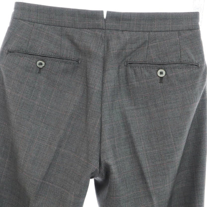[Used] GTA wool check dress slacks pants, gray x pink [46] [Condition rank B] [Men&