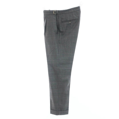 [Used] GTA wool check dress slacks pants, gray x pink [46] [Condition rank B] [Men&