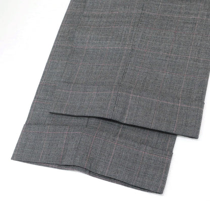 [Used] GTA wool check dress slacks pants, gray x pink [46] [Condition rank B] [Men&